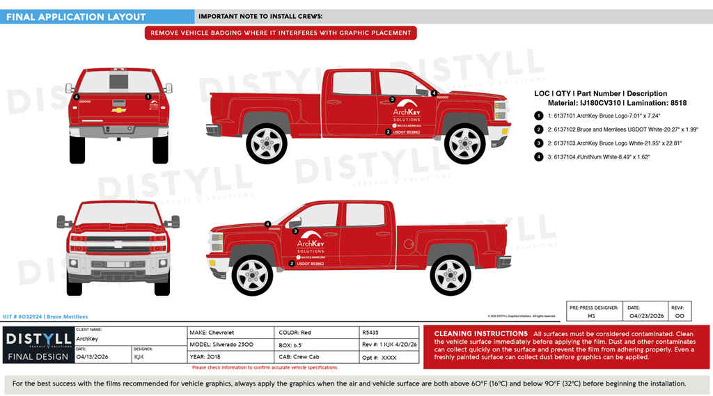 ArchKey, Bruce Merillees, Chevrolet, Silverado 2500, WT, LT, Crew Cab, 6_5ft Bed, 144_2WB, 2018