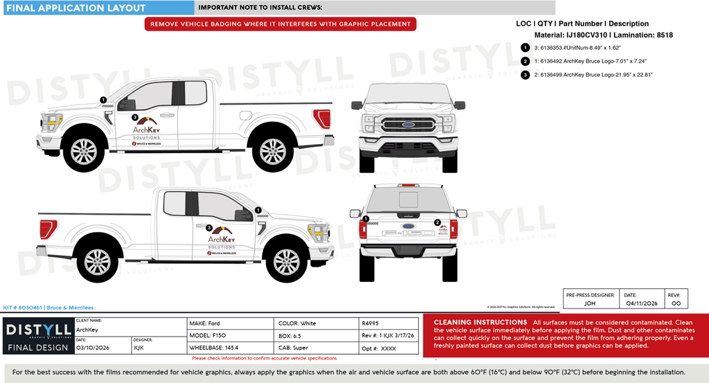 ArchKey, Ford, F-150, All Trim Levels, SuperCab, 6_5ft Bed, 145_4WB, 2025