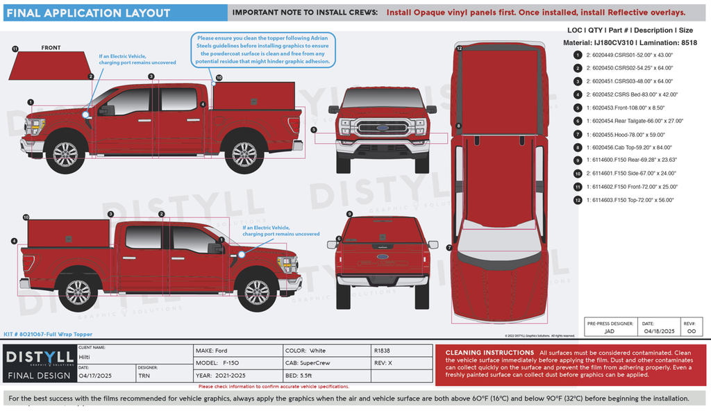 Hilti, Ford, F150, SuperCrew, 5-5ft Bed, 2021-2025