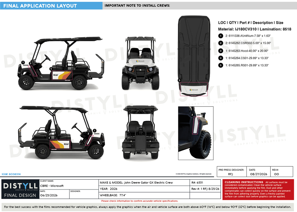 CBRE, Microsoft, John Deere, Gator GX Electric Crew, 2026
