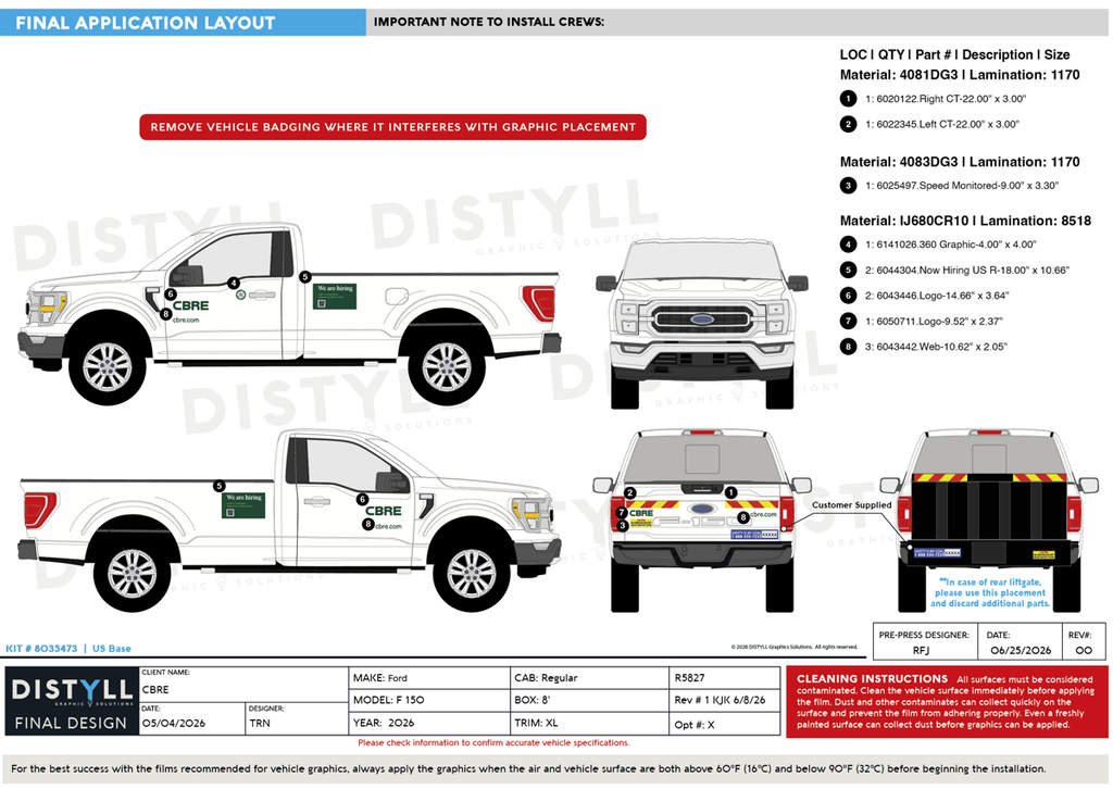 CBRE, US, Ford, F 150, Regular Cab, 8ft Box, 2026