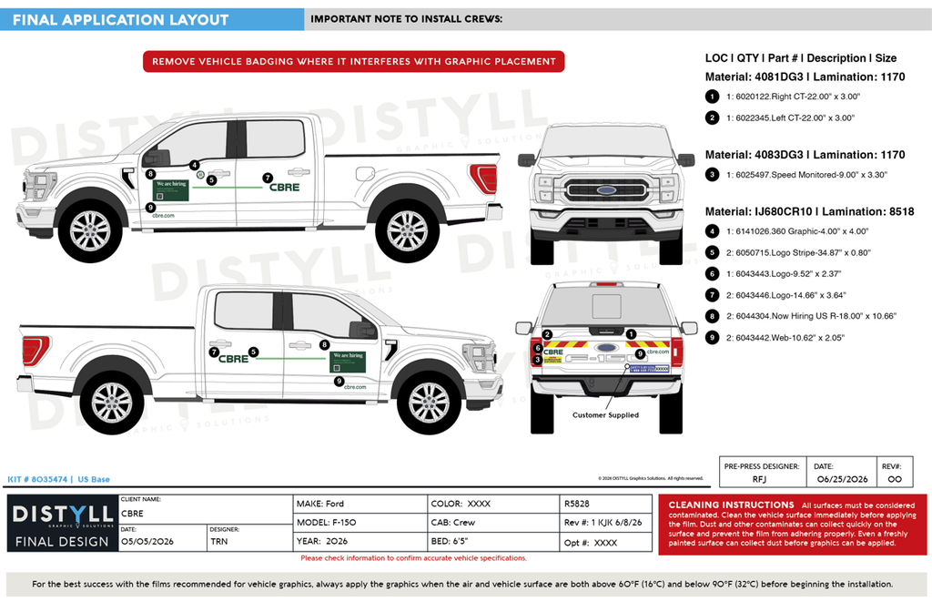 CBRE, US, Ford, F-150, Crew Cab, 6ft5in Bed, 2026