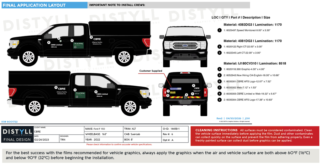CBRE, Ford, F150, SuperCab, 8ft Bed, Black, 2022, Spots