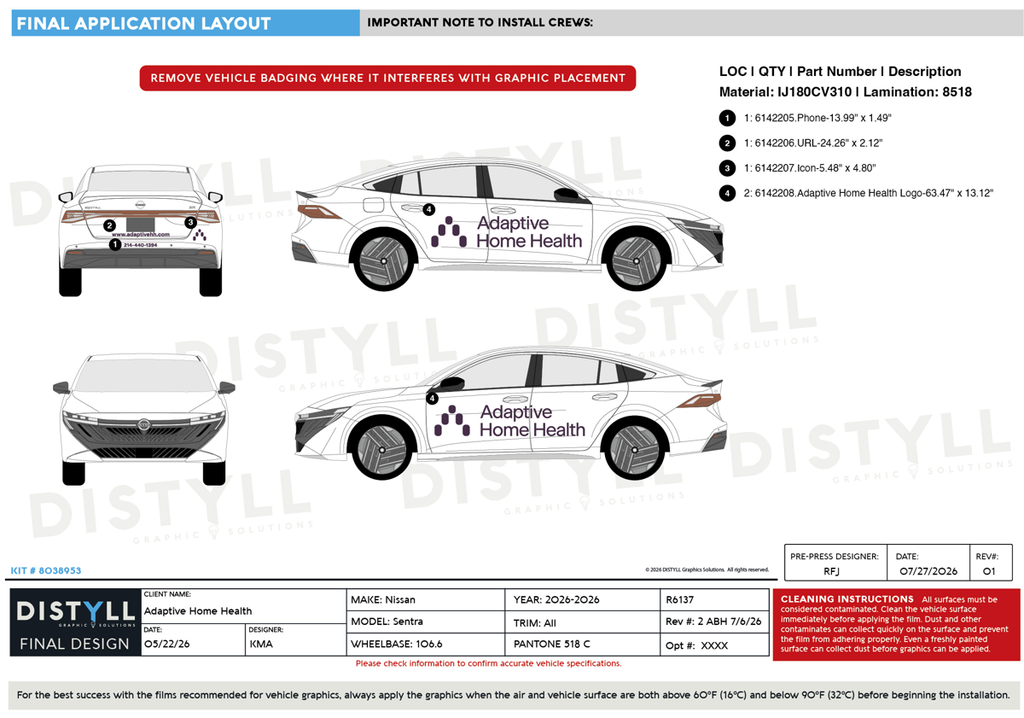 Adaptive Home Health, Nissan, Sentra, All Trim, 106_6WB, 2026