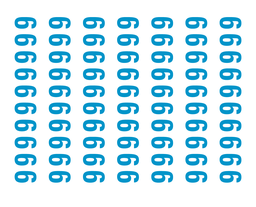 Number 9 (70 per sheet) 37-4453