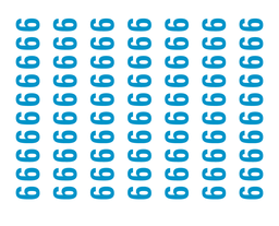 Number 6 (70 per sheet) 37-4450