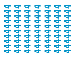 Number 4 (70 per sheet) 37-4448