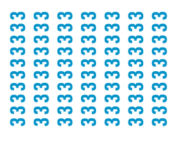Number 3 (70 per sheet) 37-4447