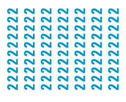 Number 2 (70 per sheet) 37-4446