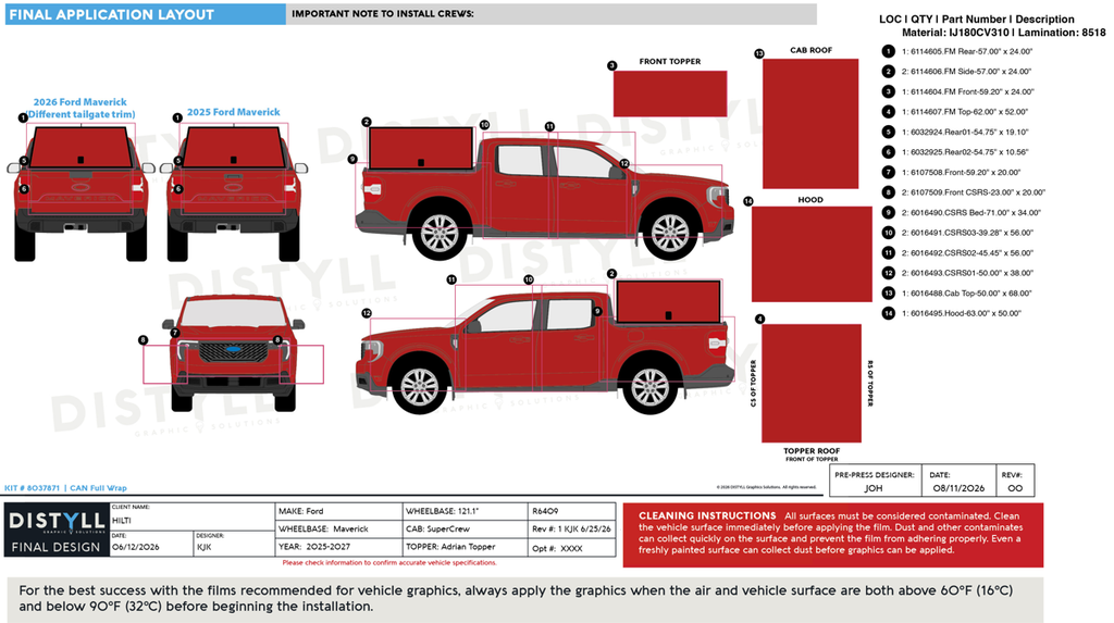 HILTI, CAN, Ford, Maverick, SuperCrew, 5_5ft Bed, 121_1WB, Adrian Topper, 2025-2027