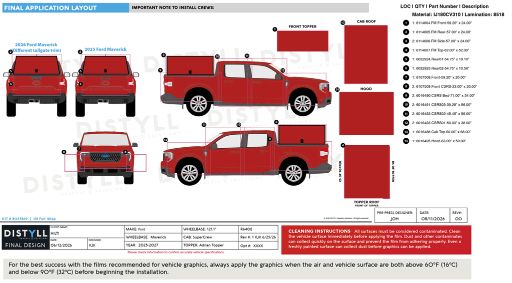 HILTI, US, Ford, Maverick, SuperCrew, 5_5ft Bed, 121_1WB, Adrian Topper, 2025-2027