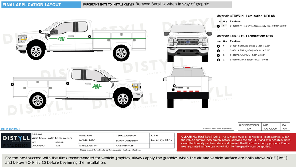 Walsh Group, Walsh Archer Western, Ford, F150, SuperCab, 6_5 Bed, 145WB, Utility Body, 2021-2026