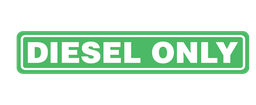 Diesel Only Decal-3_00 x 0_50