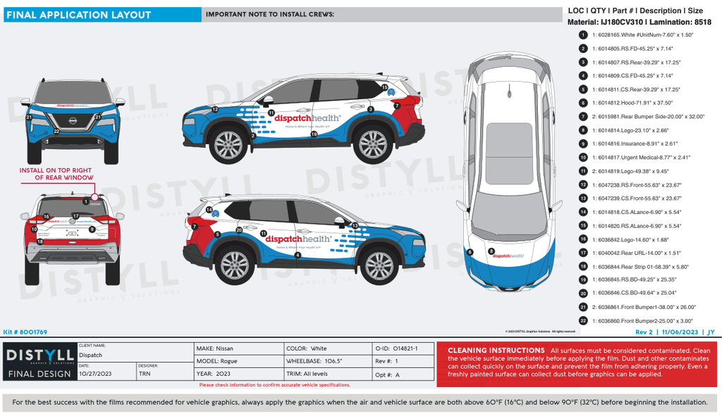 Dispatch Health, Nissan, Rogue, 2023, Spot Kit