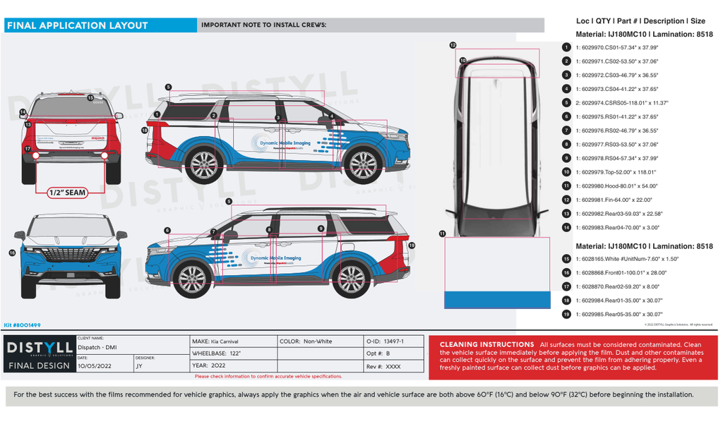 Dispatch, DMI, Kia Carnival, 122WB, 2022, Tiles