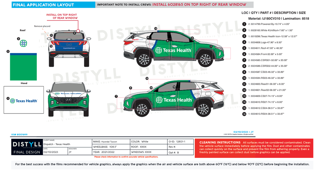 Dispatch, Texas Health,  Hyundai Tuscon,  2022, Spots