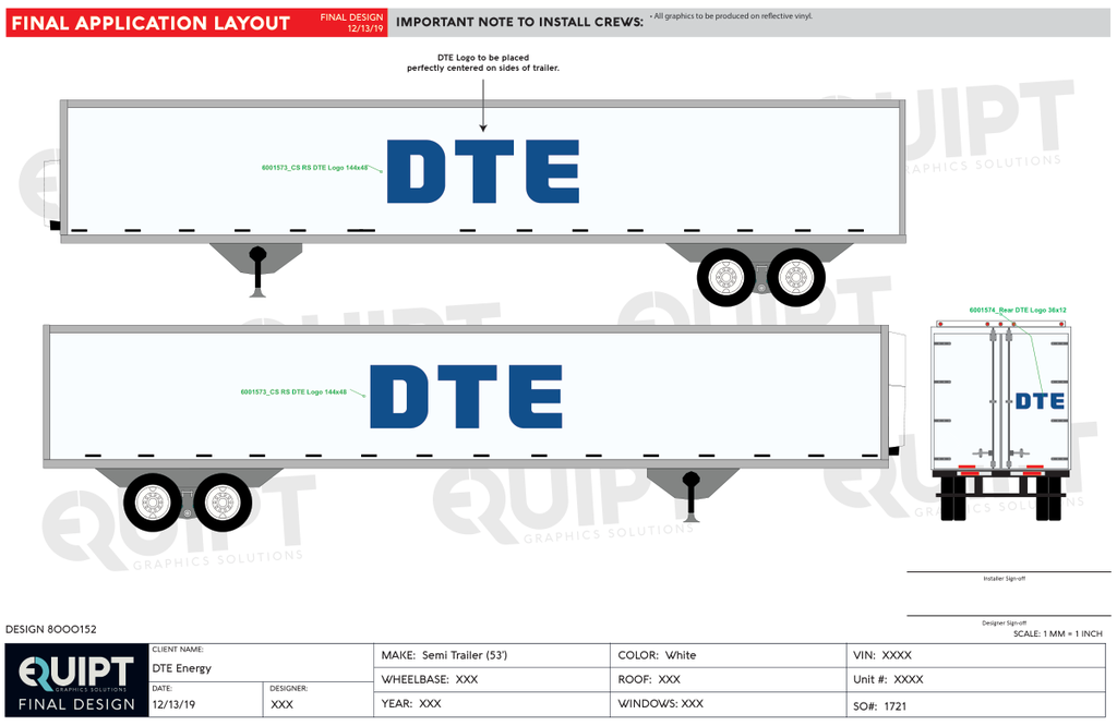 DTE Energy, Simple Trailer, 53'
