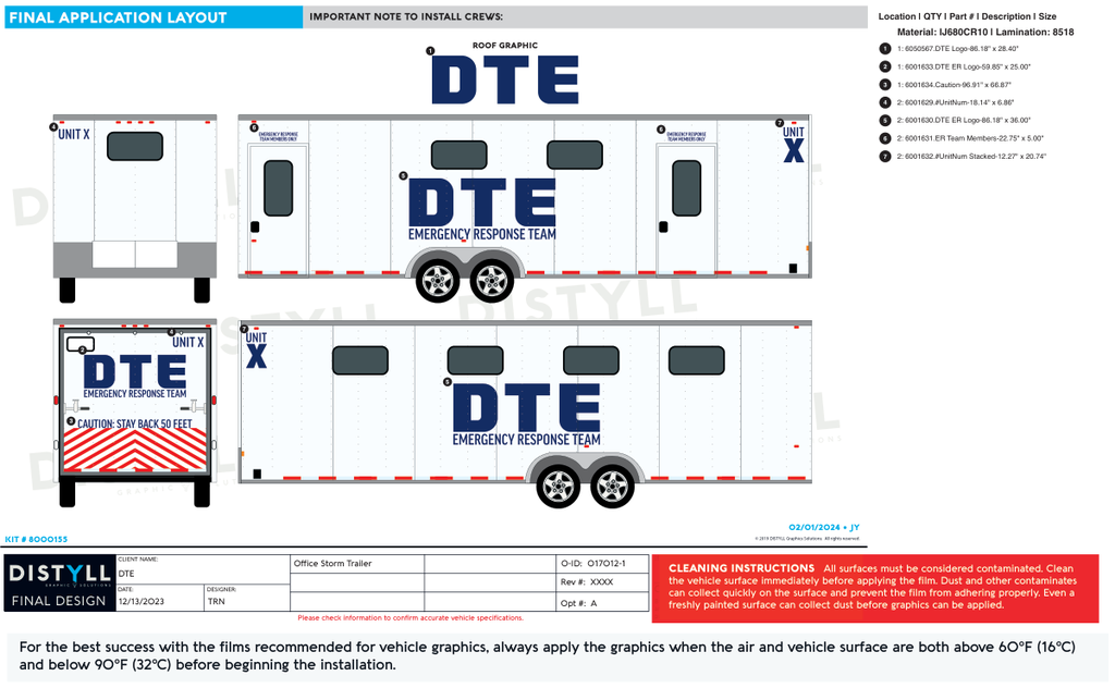 DTE Energy, Storm Trailer, Reflective, Spot Graphics