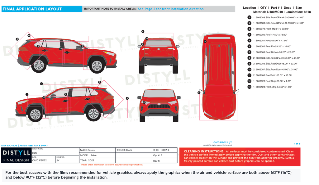 Hilti, Toyota Rav4, Full Wrap no Logos, 2023