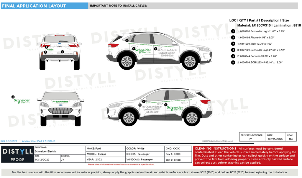 Schneider Electric, Ford Escape, New Jersey Kit, 2022-