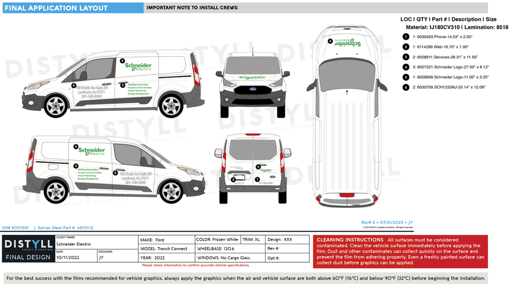 Schneider Electric, Ford Transit Connect, New Jersey Kit, 2022-