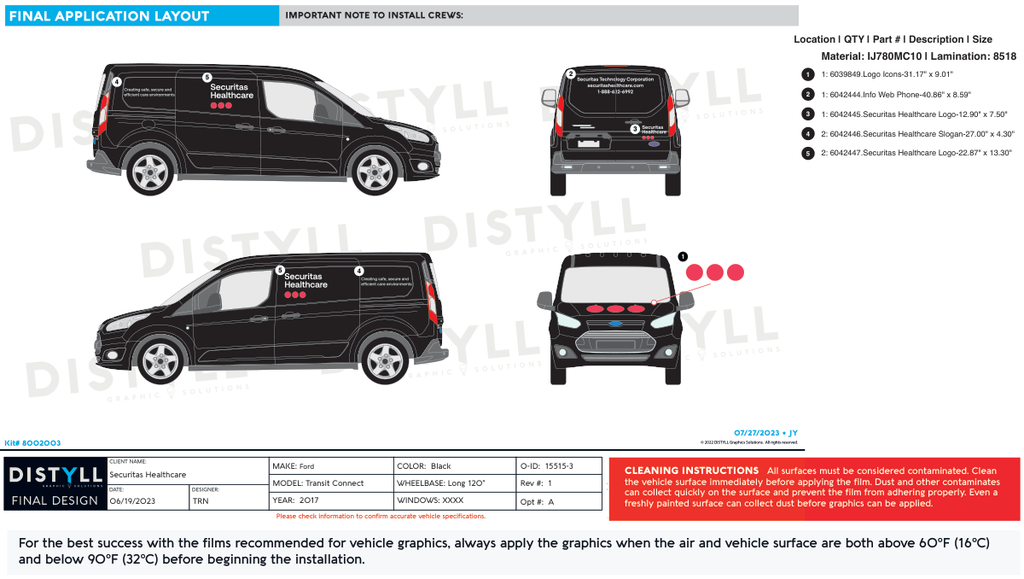 Securitas Healthcare, Ford, Transit Connect, 120WB, 2017