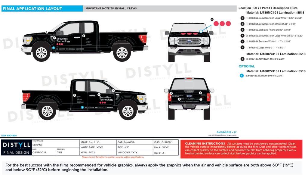 Securitas, Factory, Ford, F150, SuperCab, 6ft5in Bed, 2022, Black OEM, White Tex