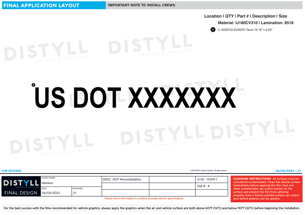 Siemens, DOT Personalization Kit
