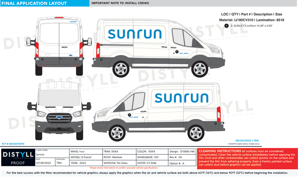 Sunrun, Texas License Kit