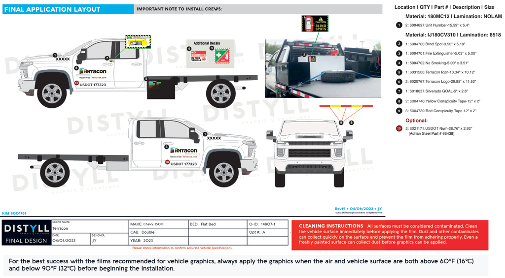 Terracon, Chevy 3500, Double Cab, Flat Bed, 2023